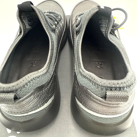 NWT Ecco Soft 5 Toggle Women's EU 38 US 7 Dark Shadow Gray Metalic Leather Shoes - Picture 6 of 10